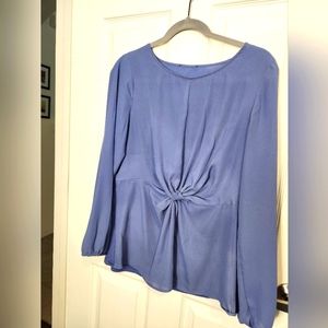 Sky blue long-sleeved Blouse